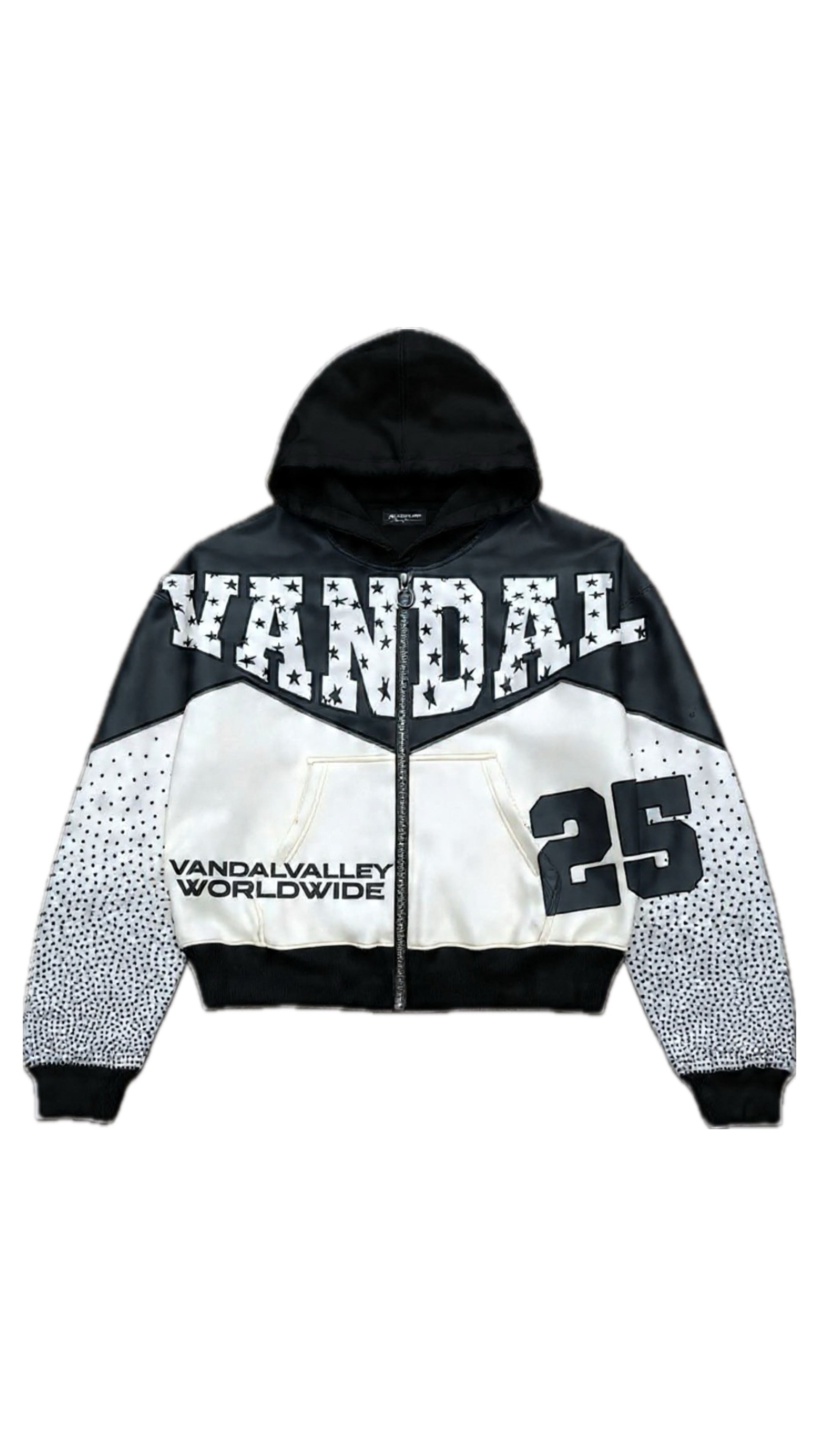 Vandal Worldwide Zip Up Jacket - Black