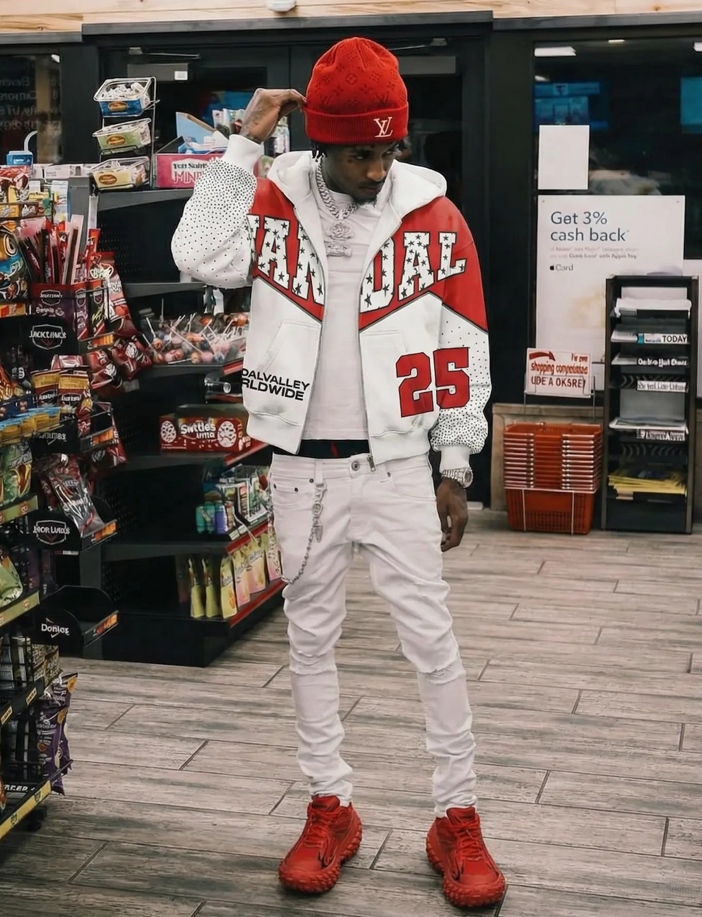 Vandal Valley Zip Up - Red