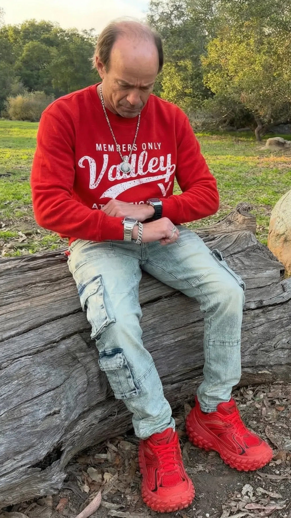 Valley Dept Sweater - Red