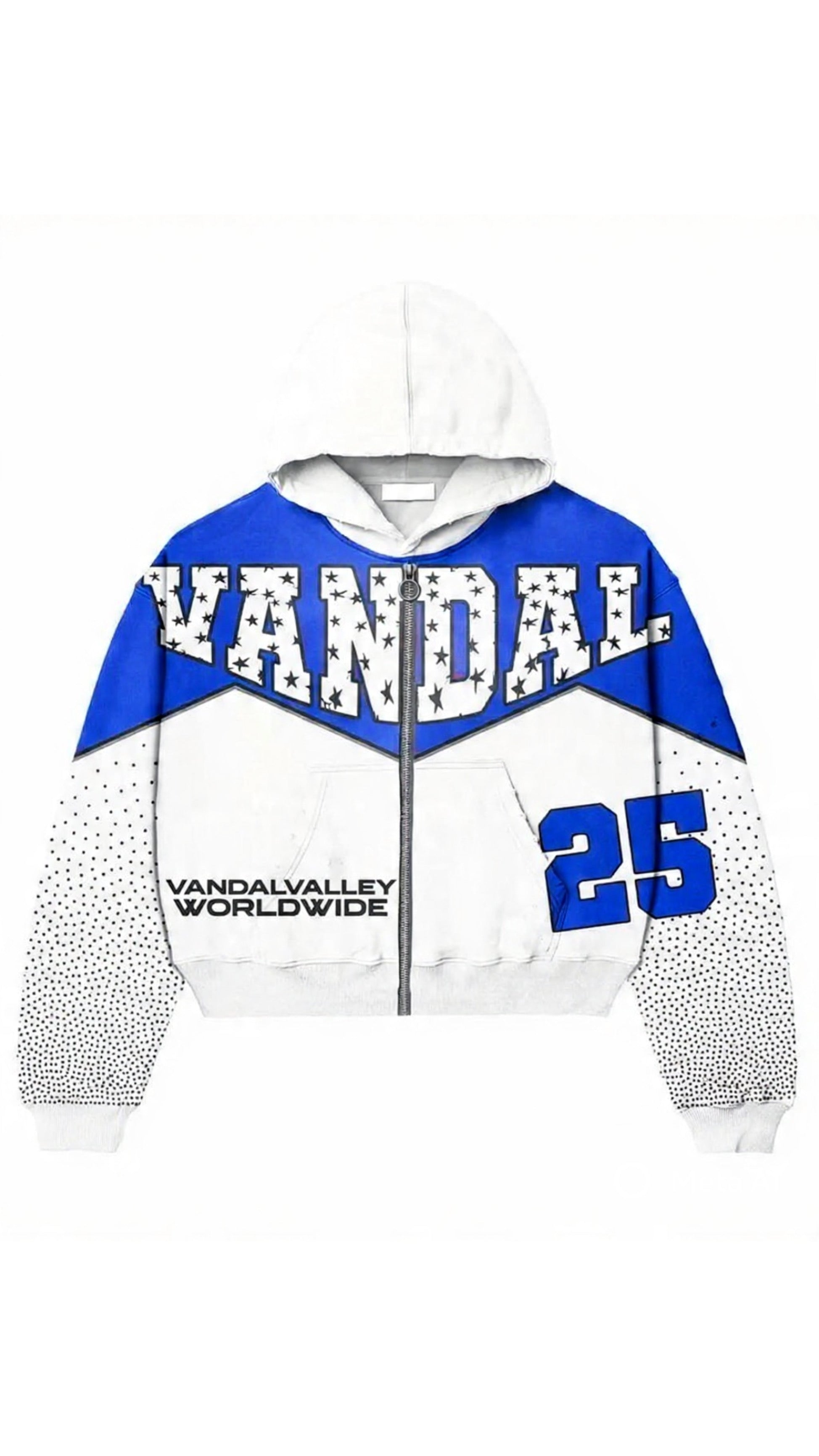 Vandal Worldwide Zip Up Jacket - Blue