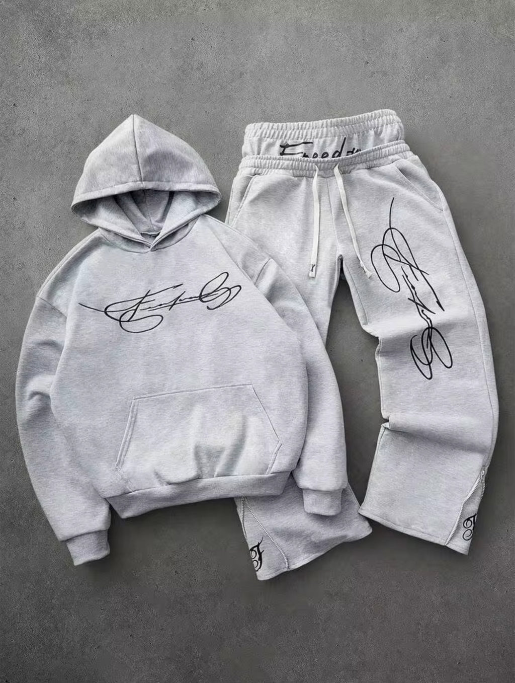 Fearless Double Waist Set - Grey